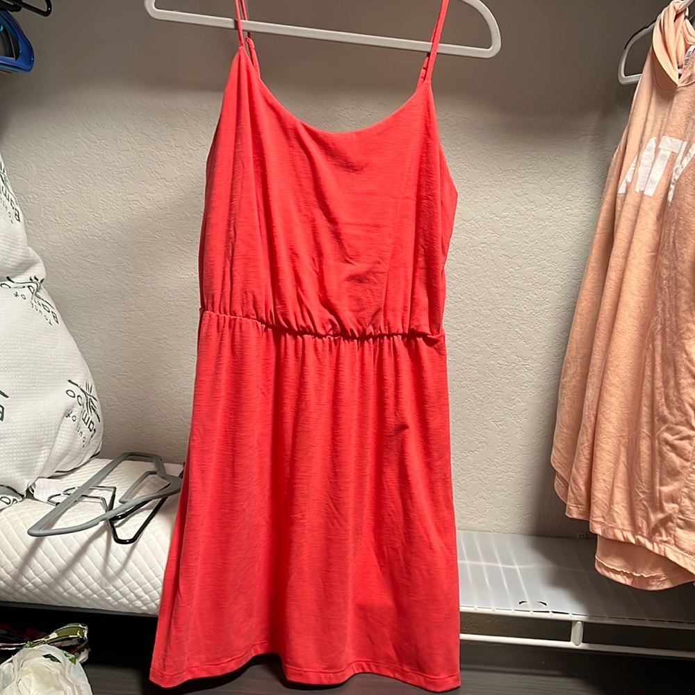 Old Navy Coral Midi Dress